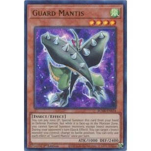 Thẻ Bài Yugioh Guard Mantis - BLMR-EN034 - Ultra Rare 1st Edition