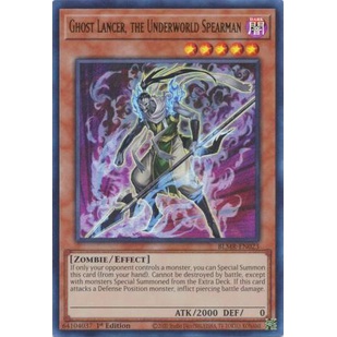 Thẻ Bài Yugioh Ghost Lancer, the Underworld Spearman - BLMR-EN023 - Ultra Rare 1st Edition