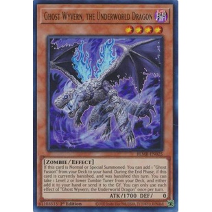 Thẻ Bài Yugioh Ghost Wyvern, the Underworld Dragon - BLMR-EN025 - Ultra Rare 1st Edition