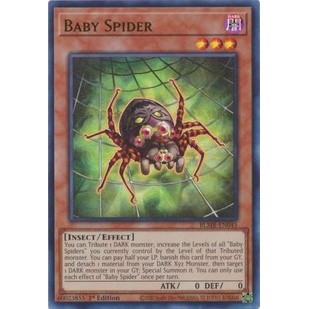 Thẻ bài yugioh baby spider - blmr-en045 - ultra rare 1st edition