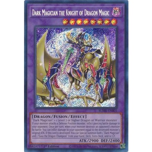 Thẻ Bài Yugioh Dark Magician the Knight of Dragon Magic - BLMR-EN001 - Secret Rare 1st Edition