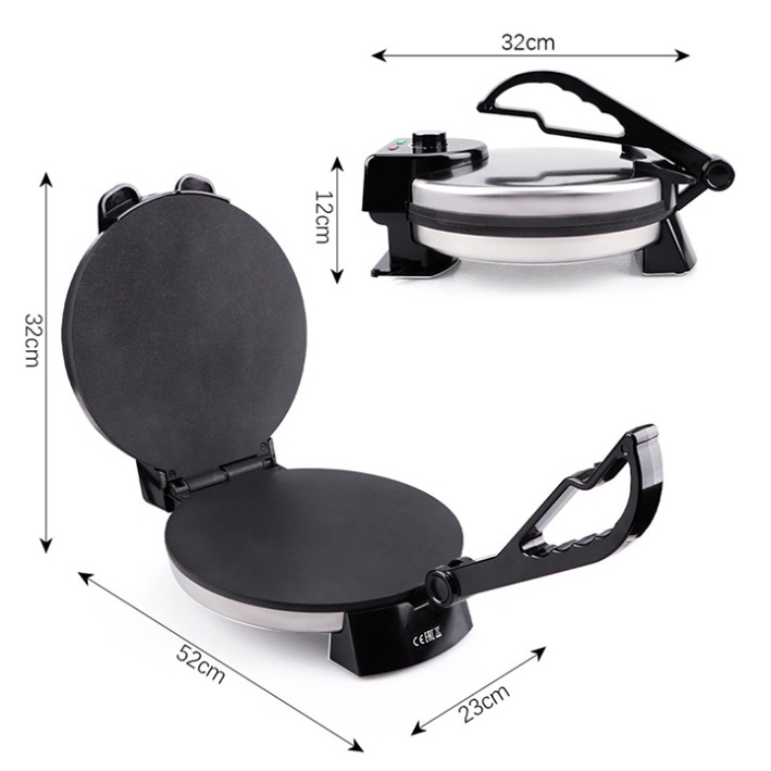 Máy nướng bánh 2 mặt trơn, làm bánh crepe, bánh xèo chính hãng SOKANY 1500W