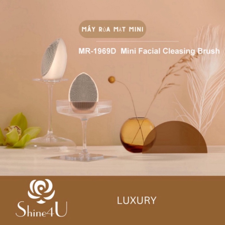 Máy Rửa Mặt Shine4u Luxury Mini Facial Cleansing Brush