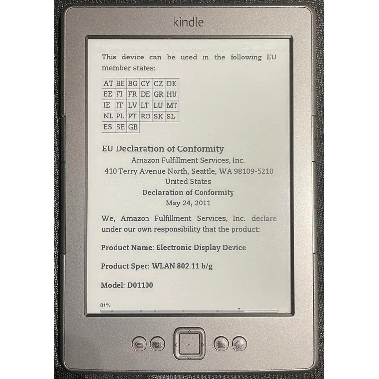 Máy đọc sách Kindle 4 CODE 5683