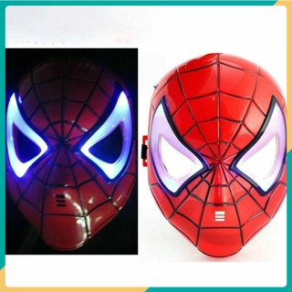 Mặt nạ hóa trang siêu nhân người nhện spider man _ mặt nạ loại có đèn
