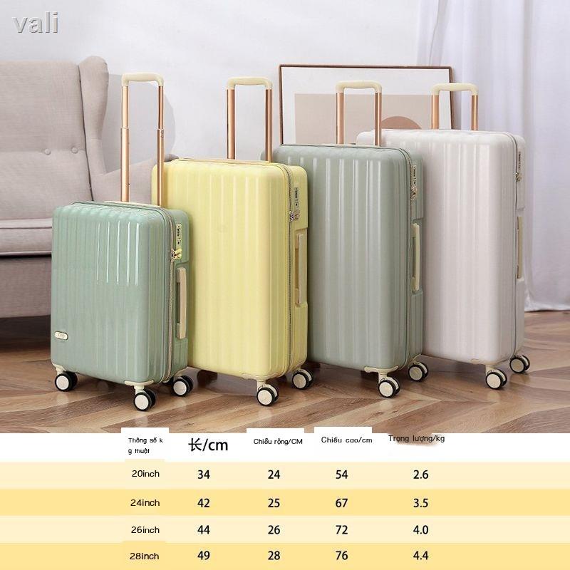 Vali Nữ Nhật Bản Vali 24 Im Lặng Đa Năng Bánh Xe Lưới Đỏ Xe Đẩy Máy Tính Sinh Viên Nam Nhỏ Nội Trú 20 Inch