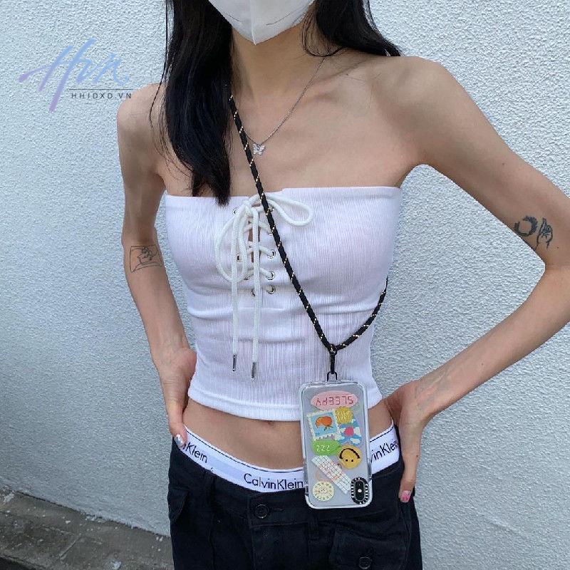 Áo Ống Ôm Sát Hở Lưng Phong Cách Mùa Hè Ngọt Ngào Cho Nữ