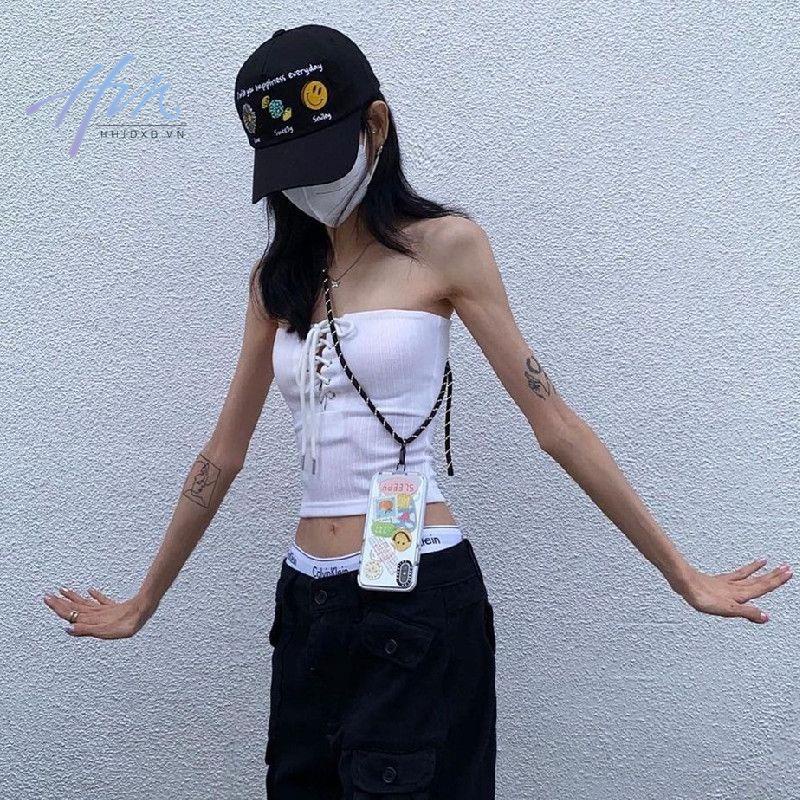 Áo Ống Ôm Sát Hở Lưng Phong Cách Mùa Hè Ngọt Ngào Cho Nữ