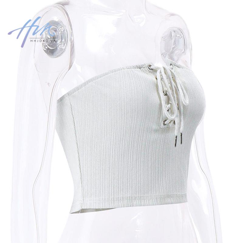 Áo Ống Ôm Sát Hở Lưng Phong Cách Mùa Hè Ngọt Ngào Cho Nữ