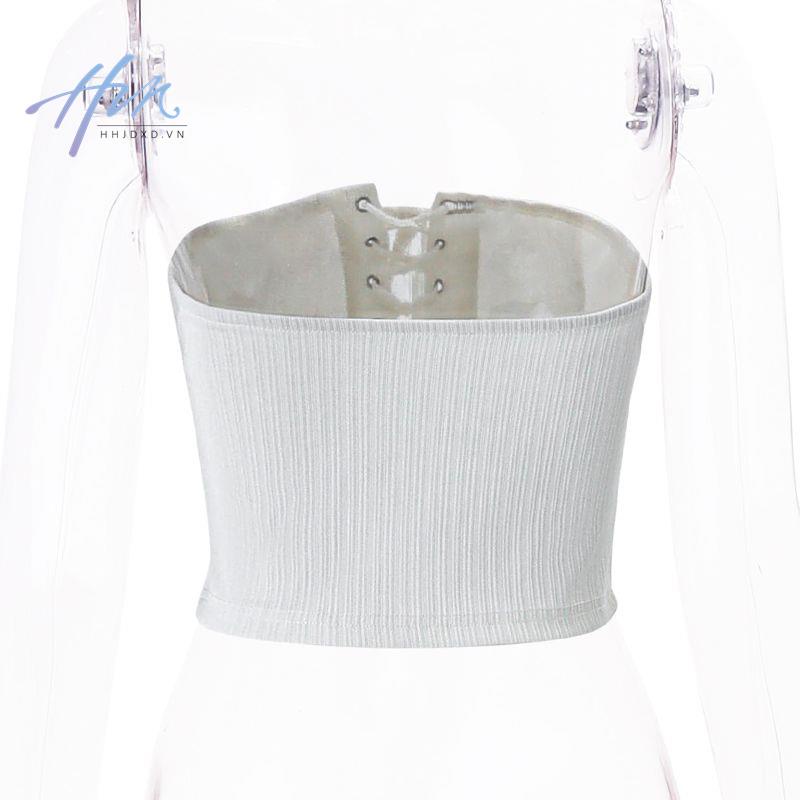 Áo Ống Ôm Sát Hở Lưng Phong Cách Mùa Hè Ngọt Ngào Cho Nữ