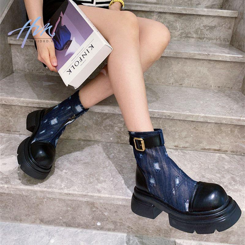 Giày Bốt Martin Mỏng Phong Cách Mới 2023 Cho Nữ