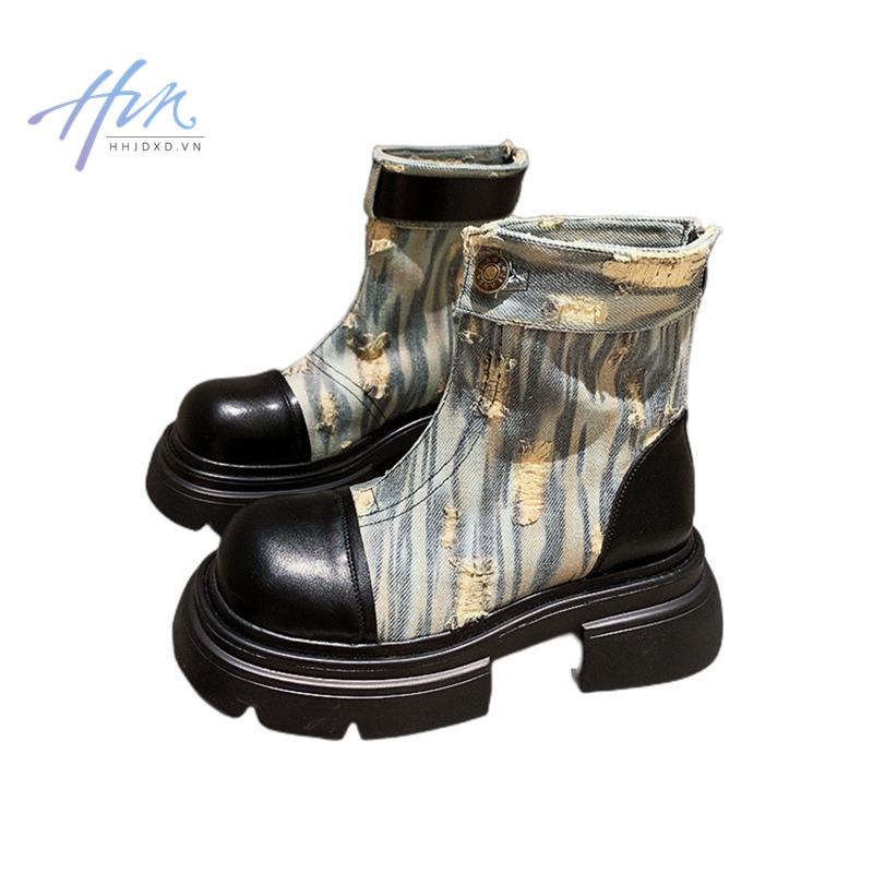 Giày Bốt Martin Mỏng Phong Cách Mới 2023 Cho Nữ