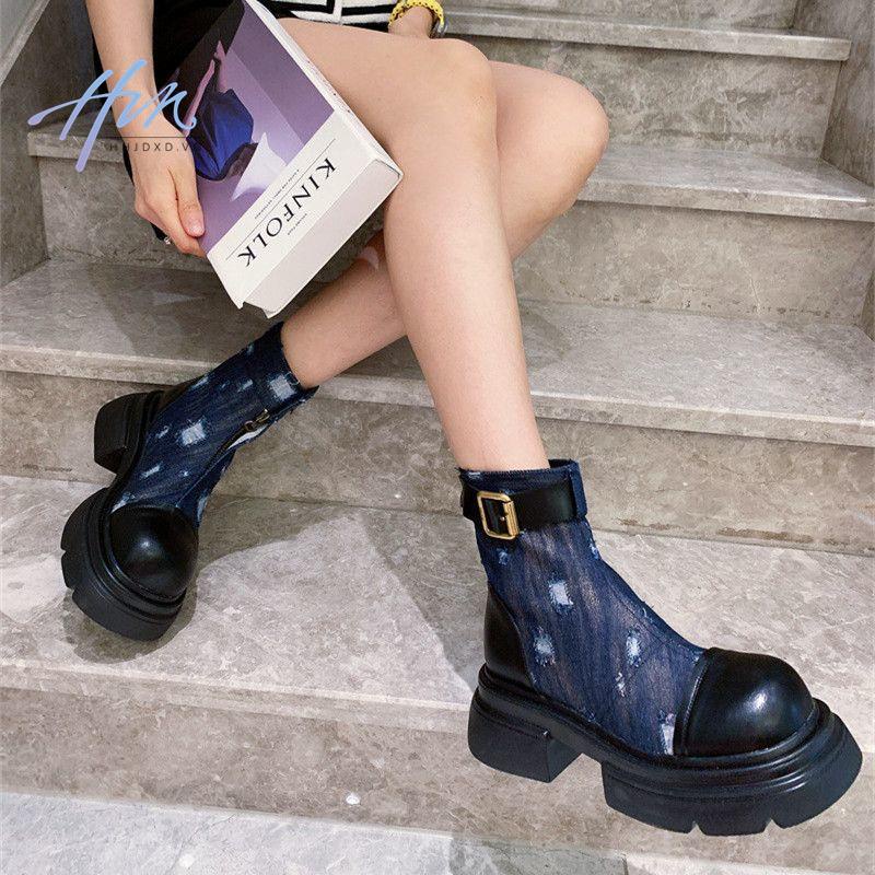 Giày Bốt Martin Mỏng Phong Cách Mới 2023 Cho Nữ