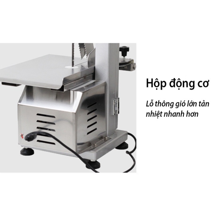 Máy Cưa Xương Giò Heo Inox Máy Cắt Thịt Cá Đông Lạnh Công Suất 650W