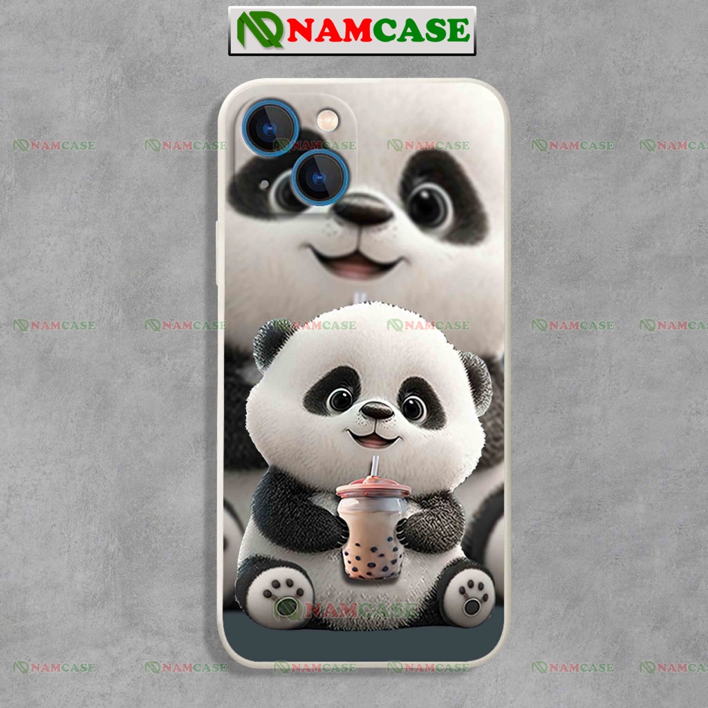 Ốp lưng iPhone gấu trúc cặp đôi hoạt hình cute dễ thương đẹp độc lạ cho ip 6/6s/7/8/X/XS/11/12/13/14 Pro Plus Max