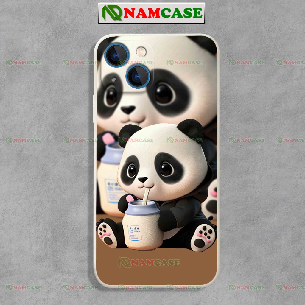 Ốp lưng iPhone gấu trúc cặp đôi hoạt hình cute dễ thương đẹp độc lạ cho ip 6/6s/7/8/X/XS/11/12/13/14 Pro Plus Max