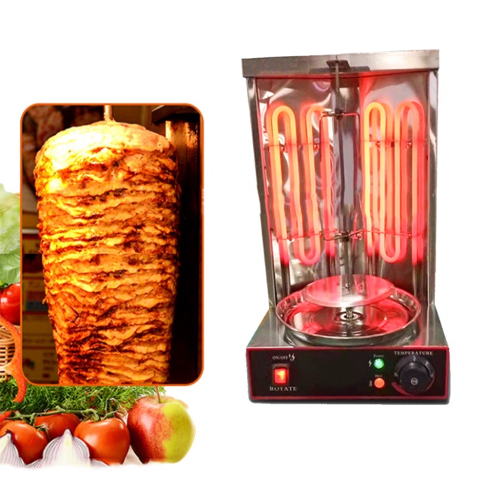 Máy nướng gà vịt quay tự động, lò nướng thịt bánh mì doner kebab