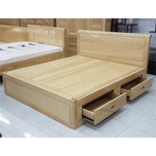 sofagiare giường gỗ Sồi Nga 1m6 và 1m8