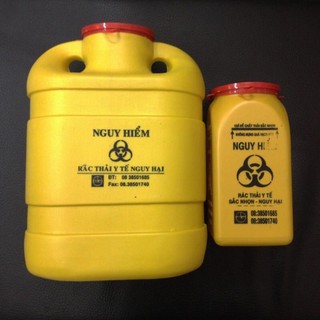Hộp bình hủy kim tiêm ,bơm kim tiêm 1,5 lít và 6,8 lít,thùng chứa kim tiêm, rác sắc nhọn,rác sinh học 6,8 lít và 1,5 lít