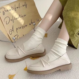 Giày đế đốc nữ chất da mềm êm chât phong cách hàn quốc 130