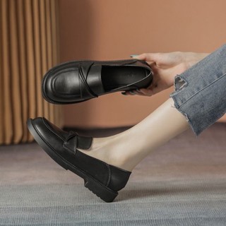 Giày đế đốc nữ chất da mềm êm chât phong cách hàn quốc 130