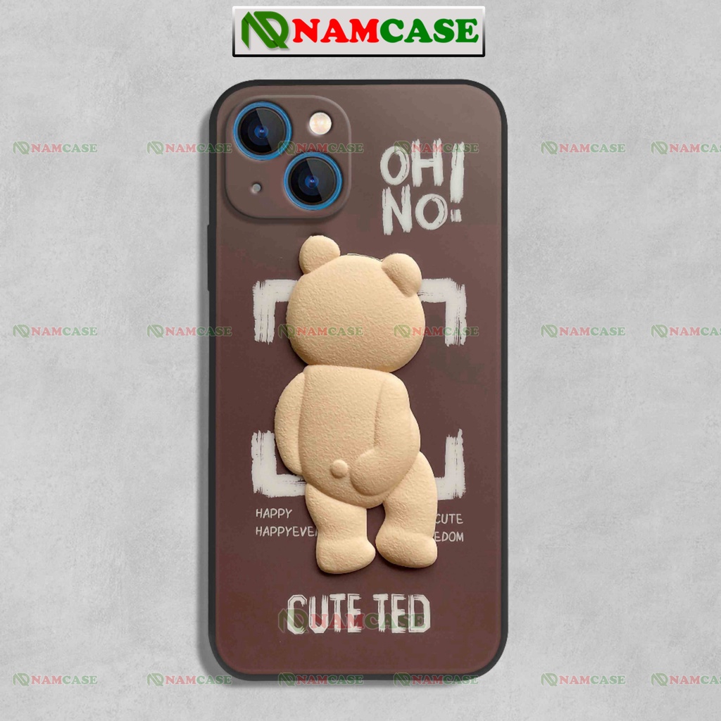 Ốp lưng iPhone cặp đôi hoạt hình gấu cute dễ thương đẹp độc lạ silicon dẻo cho ip 6/6s/7/8/X/XS/11/12/13/14 Pro Plus Max