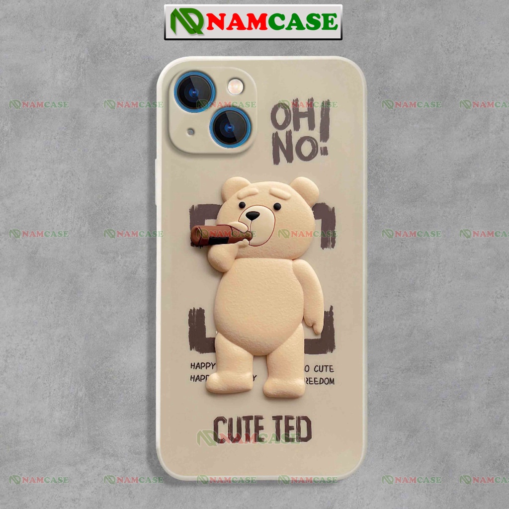 Ốp lưng iPhone cặp đôi hoạt hình gấu cute dễ thương đẹp độc lạ silicon dẻo cho ip 6/6s/7/8/X/XS/11/12/13/14 Pro Plus Max