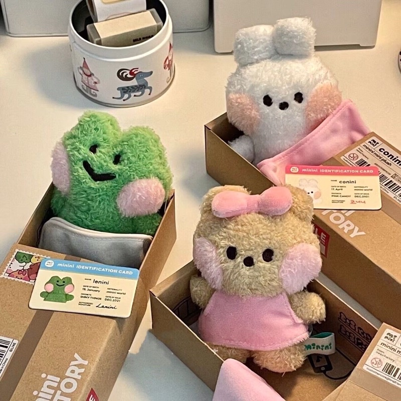 Móc khoá thú bông kèm id