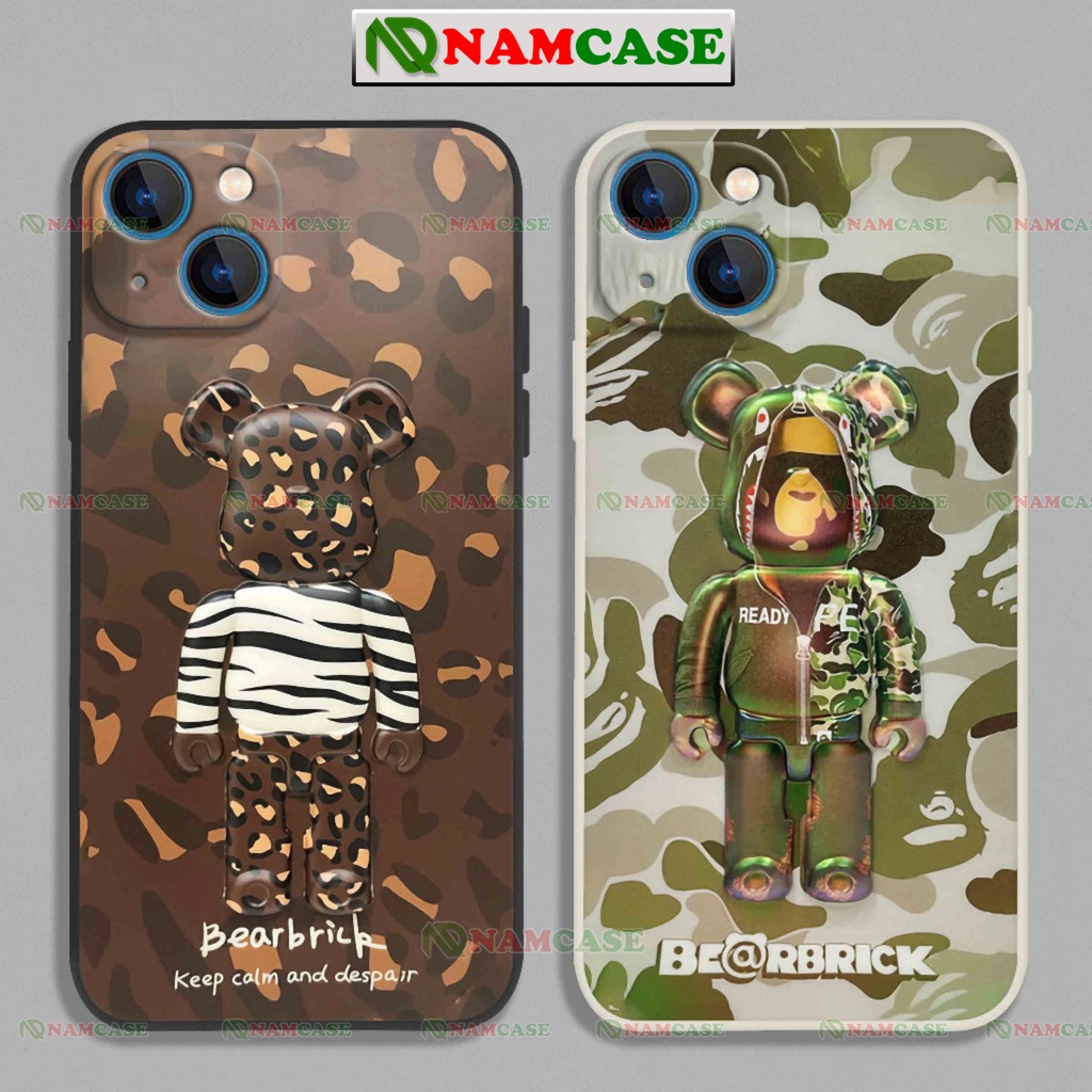 Ốp lưng iPhone cặp đôi hoạt hình gấu beabrick cute dễ thương đẹp độc lạ cho ip 6/6s/7/8/X/XS/11/12/13/14 Pro Plus Max
