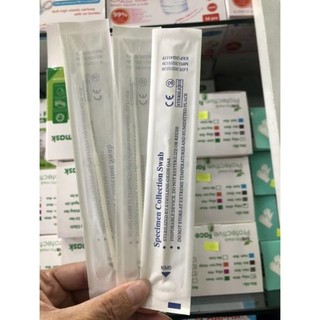 ❤ Combo 10 que Tăm bông lấy mẫu tỵ hầu, Que test gộp chọt dịch mũi lấy mẫu test nhanh, test que lấy dịch tị hầu mũi