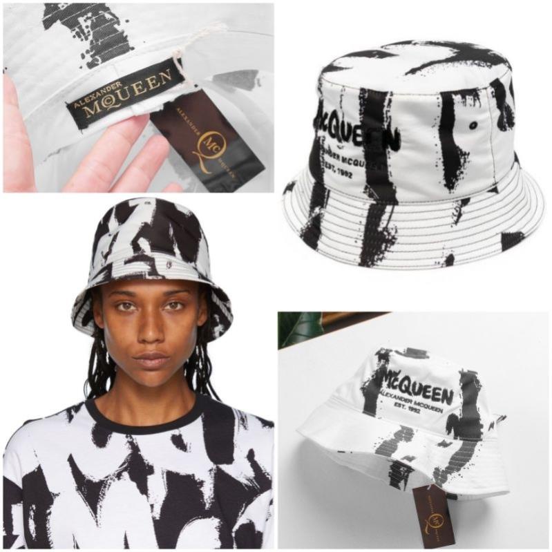Nón Bucket M C QUE EN nón tai bèo phong cách Hàn Quốc cao cấp, chất vải cotton màu đen trắng [Sale 7.7]