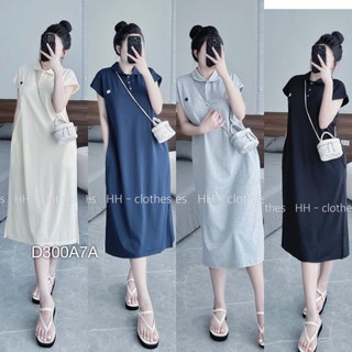 Váy Polo Suông BEBEDOLL Đầm Phông Tay Hến Cổ Polo Dáng Dài Form Rộng Có Túi 4 Màu Freesize ,Hàng Quảng Châu