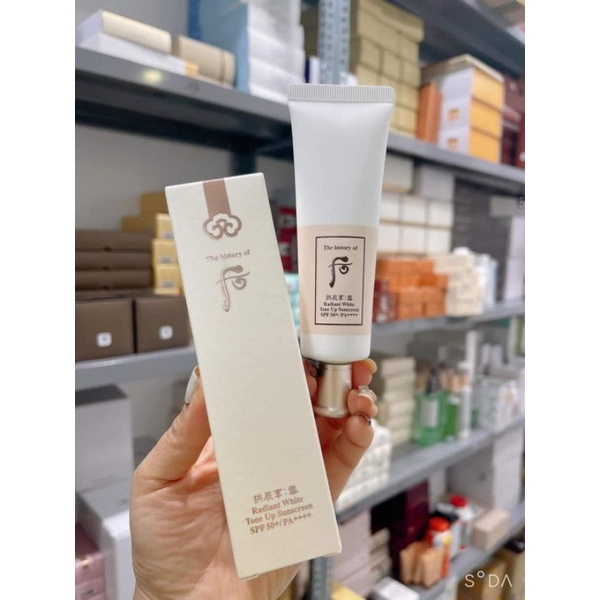 Kem chống nắng whoo tone up trắng da SPF50+/PA++++( Tuýp 50ml)