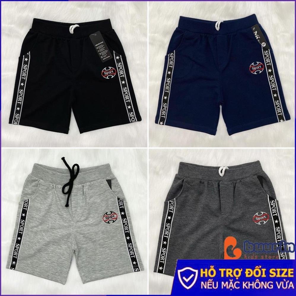 Quần đùi thun mặc nhà bé trai size 15-50kg , quần đùi thun mặc nhà cho bé loại 1