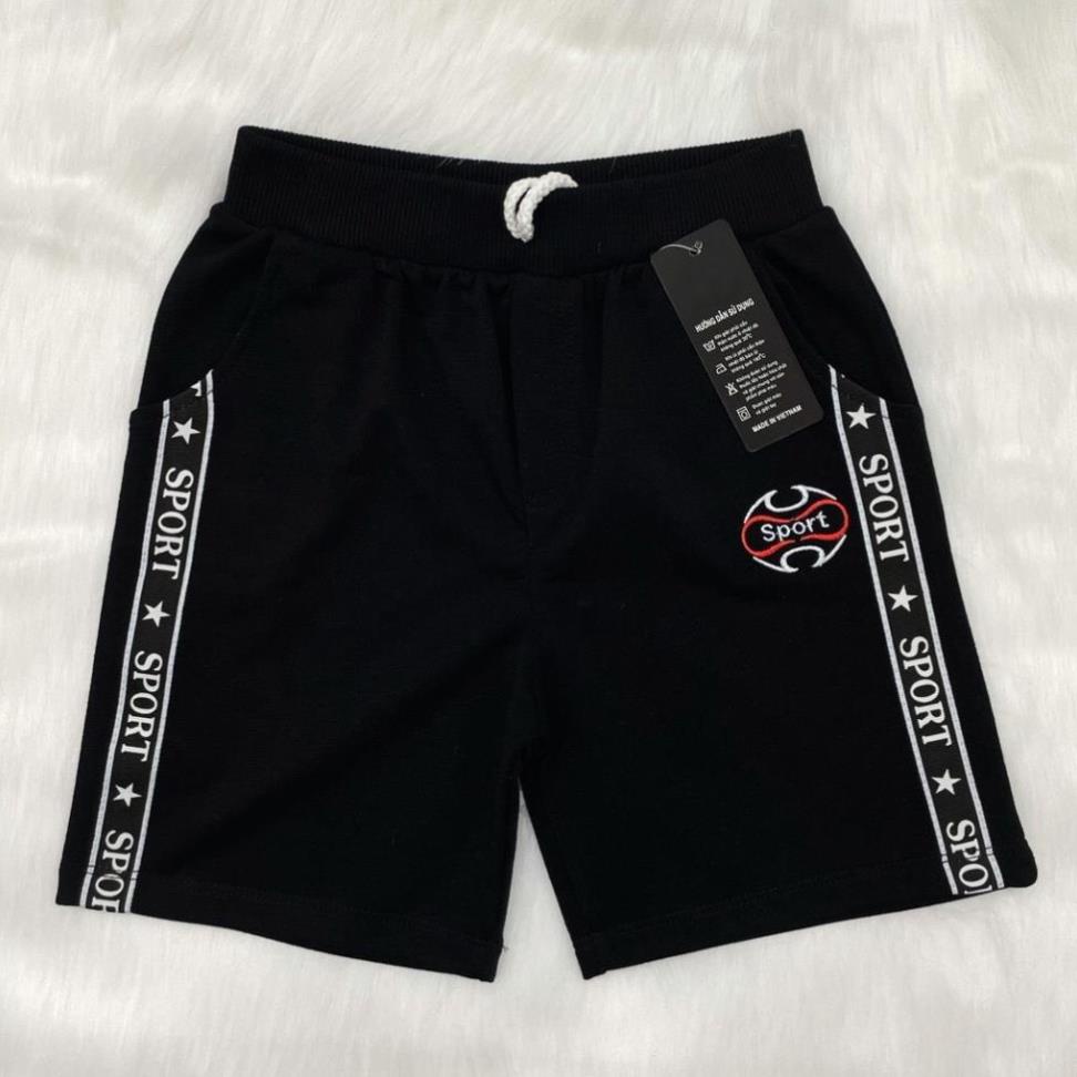 Quần đùi thun mặc nhà bé trai size 15-50kg , quần đùi thun mặc nhà cho bé loại 1