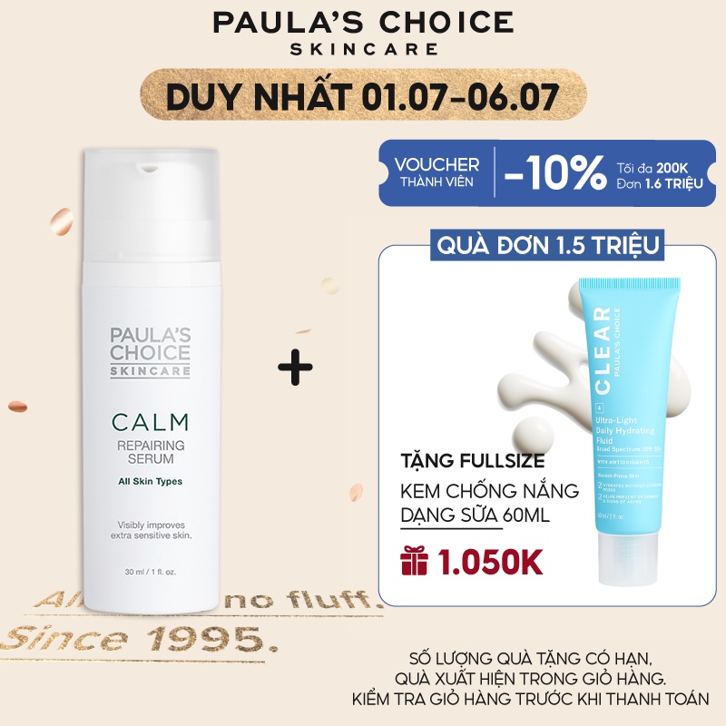 Tinh chất phục hồi cho làn da nhạy cảm Paula's Choice Calm Repairing Serum 30ml Mã 3702