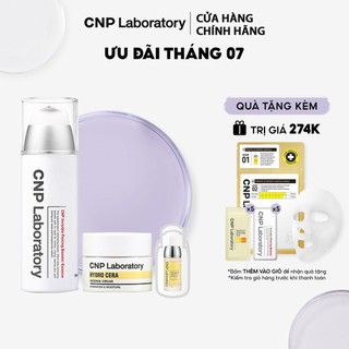 Combo Gel Tẩy tế bào chết CNP Laboratory Invisible Peeling Booster 100ml, Tinh chất keo ong 2ml và kem dưỡng ẩm 10ml