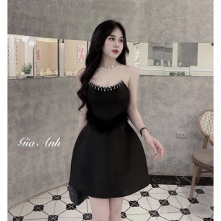 Váy TacTa Cúp Đá Ngực Lông Eo