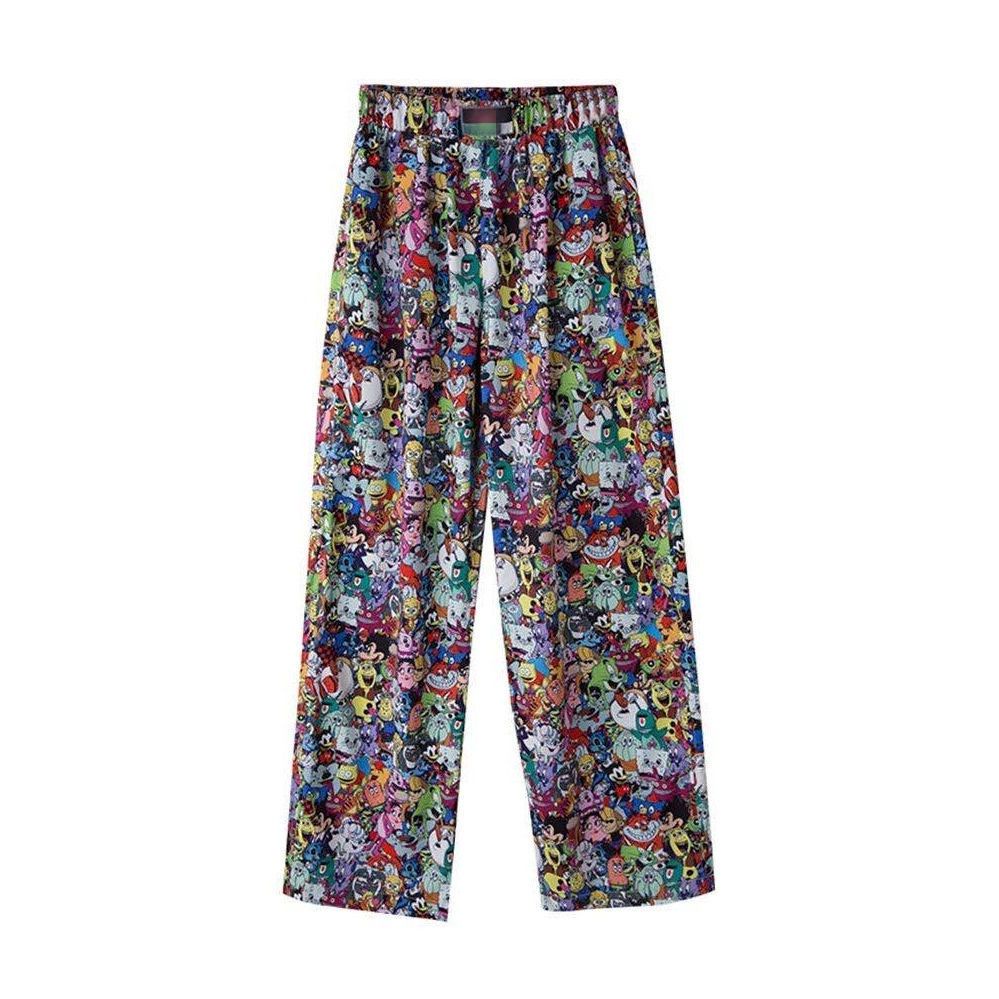 Quần Lụa Mỏng Ống Rộng Lưng Cao Thời Trang Mùa Hè Phong Cách Mới Cho Nữ