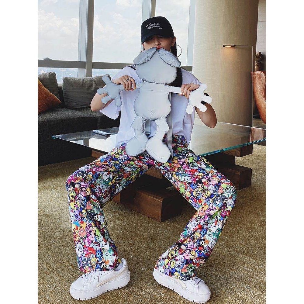 Quần Lụa Mỏng Ống Rộng Lưng Cao Thời Trang Mùa Hè Phong Cách Mới Cho Nữ