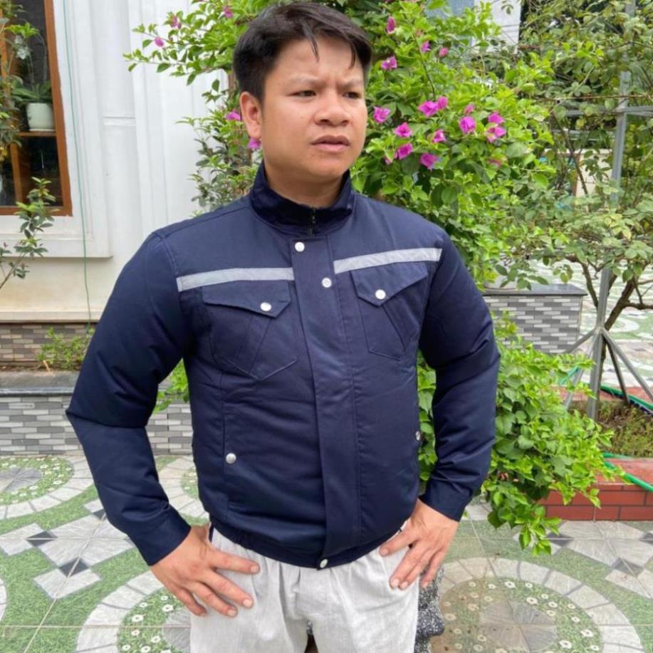 Áo Điều Hòa NHẬT BẢN hàng chính hãng các màu xanh than,xám , Áo chống nắng có gắn quạt làm mát công nghệ PIN JAPAN