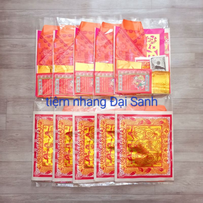 10 BỘ GIẤY CÚNG CHƯ THẦN BUÔN BÁN MÙNG 1 - 15 LOẠI ĐẸP