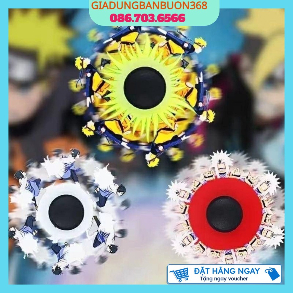 Con Quay Đồ Chơi Fidget Spinner Hình Naruto Among Us Giúp Giảm Stress Tuyển Sỉ
