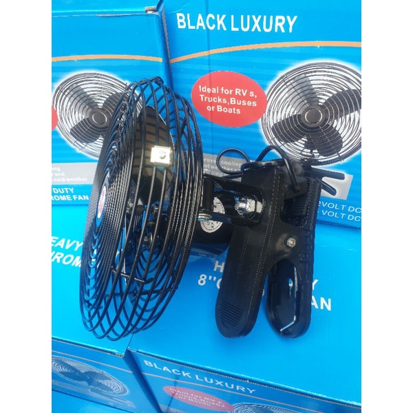 Quạt kẹp cabin sắt.điện 12v.24v.giá 1 cái