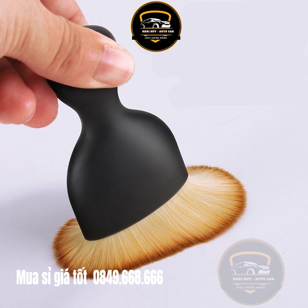 Chăm sóc ô tô - Chổi ngắn lông mềm vệ sinh nội thất khe kẽ cửa gió điều hòa có nắp đậy - Khải Huy Scar