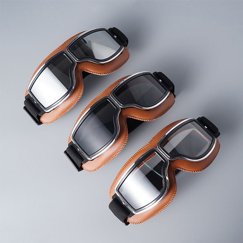 Kính Gắn Mũ Bảo Hiểm Chống Gió Bụi Phong Cách retro Cho Xe Mô Tô Địa Hình Harley goggles prince