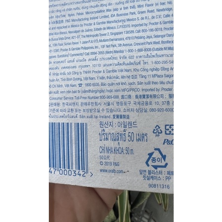 Chỉ nha khoa Oral-B Irelandp