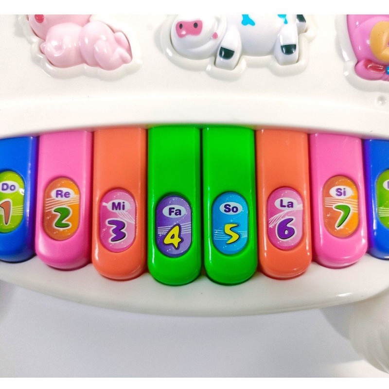 Đồ Chơi Đàn Thỏ Gồm 2 Màu Trắng Sữa Cao Cấp, Phát Đa Dạng Bài Hát, Tạo Sự Thích Thú Cho Bé Baostore