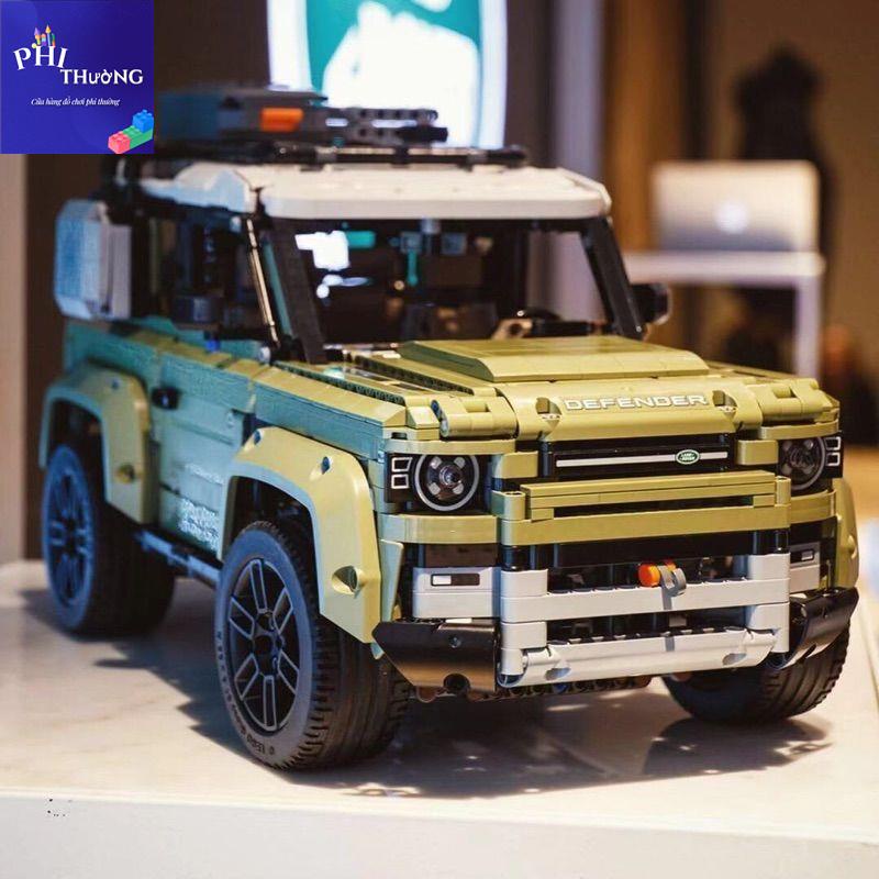 🔥Nóng bán💥Tương thích LEGO Khối Land Rover Defender Điều khiển từ xa Off Road Xe Lớn Độ khó Cao Lắp ráp Khối Đồ chơi c
