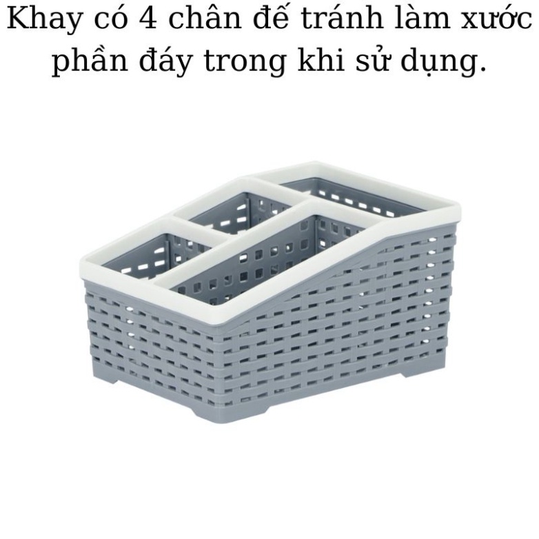 Khay đựng đồ 4 ngăng tiện ích.Chất liệu nhựa PP an toàn.Phù hợp đựng mọi đồ vặt Babee